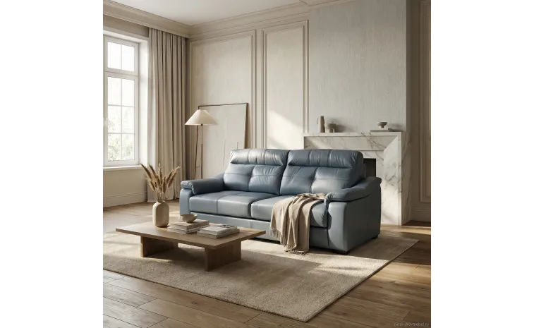 3-х местный диван «Барселона 2» (3м) - промо - натуральная кожа