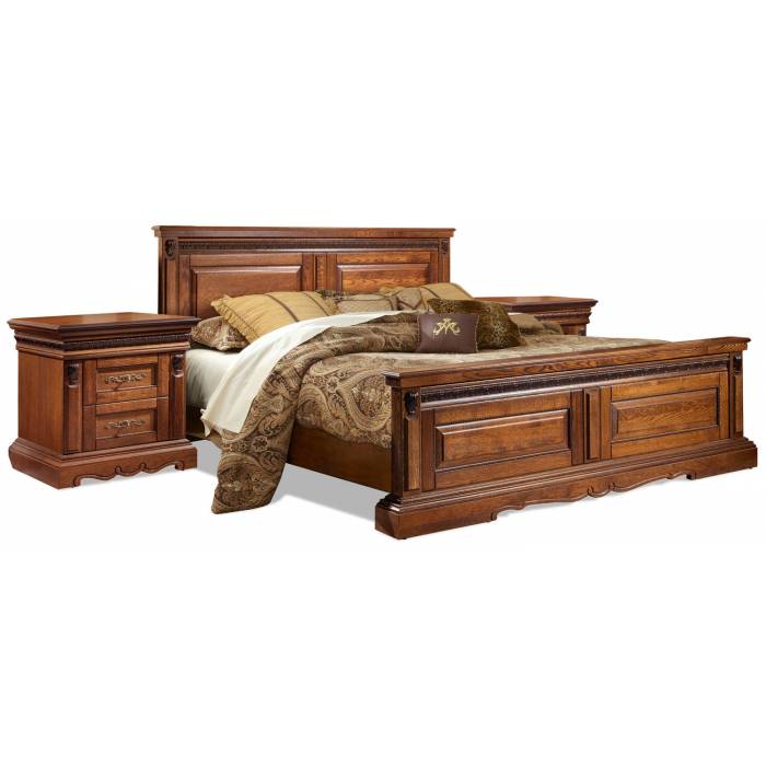 Кровать двойная «Милана» высокое изножье