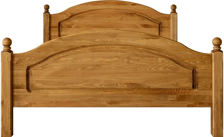 Кровать двойная «Лотос» БМ2.701.1.14/2.701.1.10 - искусственное старение