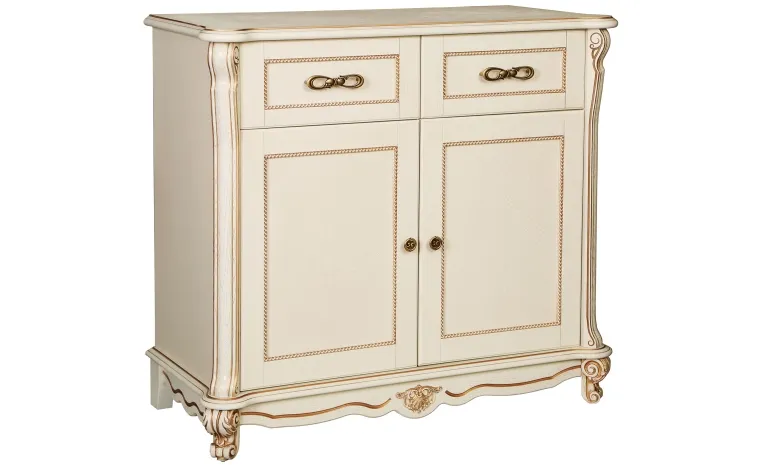 Тумба «Алези» П1.350.0.18 (П350.18) - слоновая кость с золочением