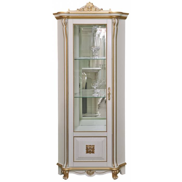 Шкаф с витриной «Алези Люкс» П1.349.0.13-01 (П350.13-01л)