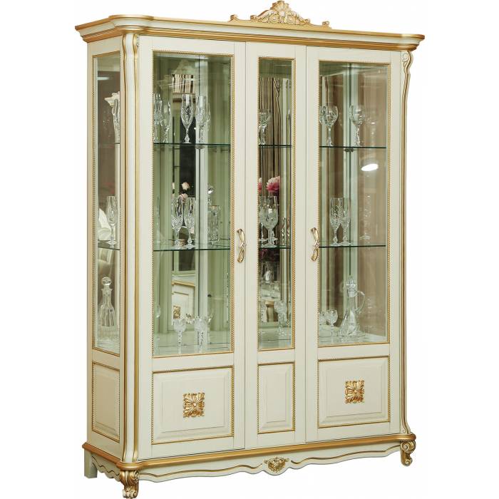 Шкаф-витрина 3д «Алези Люкс» П1.349.0.05 (П350.05л)