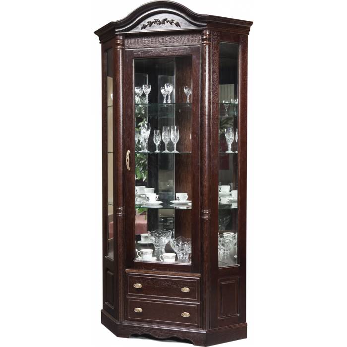 Шкаф-витрина угловая «Паола» БМ2.671.0.07(2115)