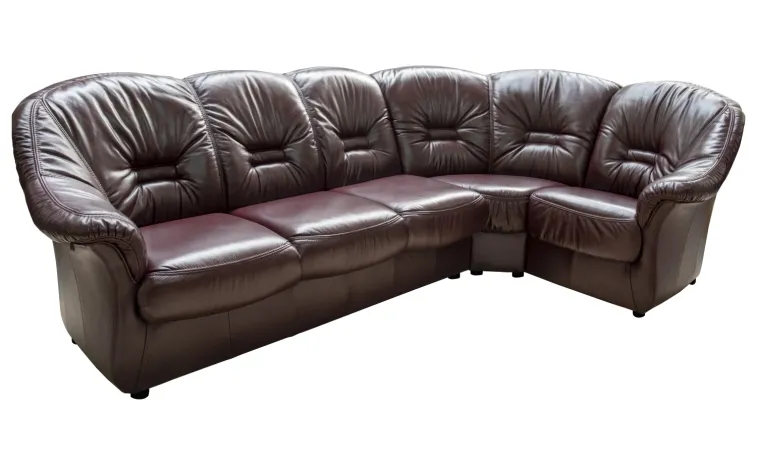 Угловой диван «Омега» (3мL/R901R/L) - натуральная кожа