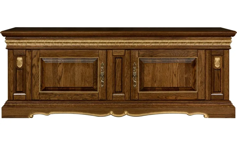 Тумба «Милана ТВ3с» П4.265.0.15(265.15с) - черешня с золочением