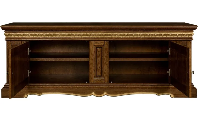 Тумба «Милана ТВ3с» П4.265.0.15(265.15с) - черешня с золочением