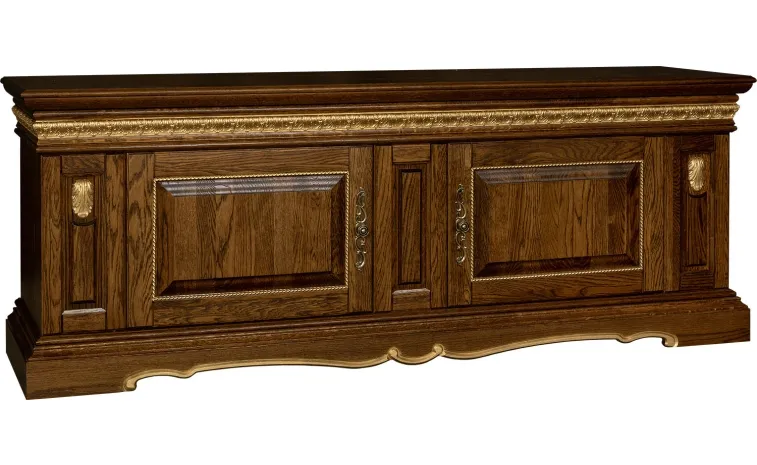 Тумба «Милана ТВ3с» П4.265.0.15(265.15с) - черешня с золочением