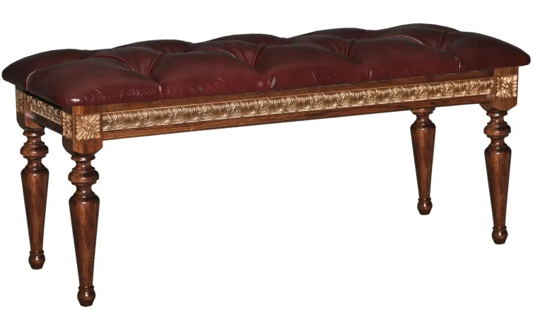 Банкетка «Милана 25» П4.265.1.25(294.25) - черешня с золочением