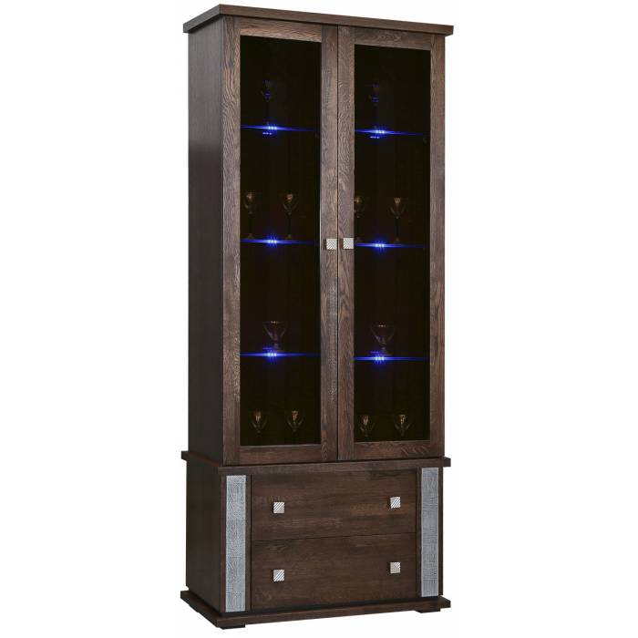 Шкаф с витриной «Тунис» П6.343.0.22 (П343.22Ш)