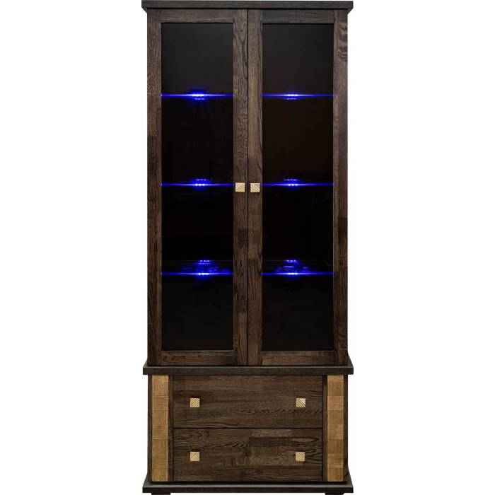 Шкаф с витриной «Тунис» П6.343.0.22 (П343.22Ш)