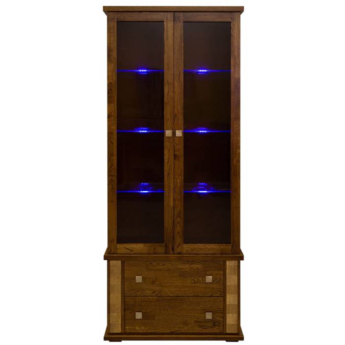 Шкаф с витриной «Тунис» П6.343.0.22 (П343.22Ш)