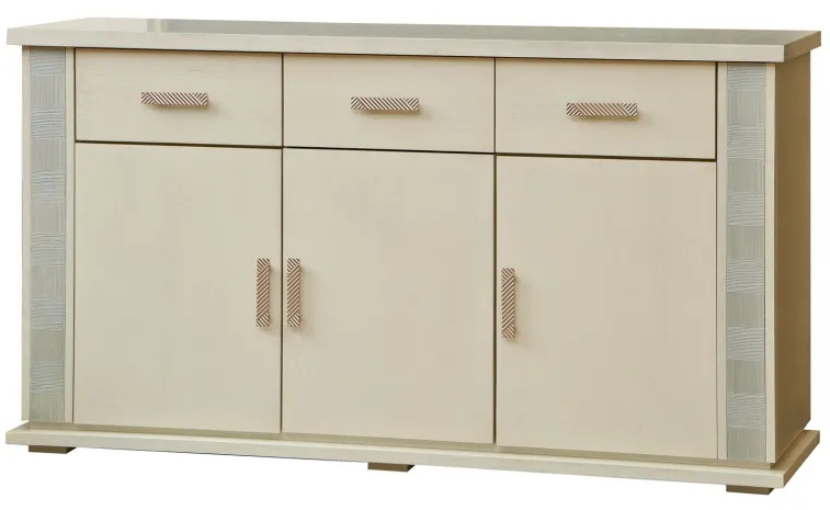 Тумба «Тунис» П6.343.0.09 (П343.09Ш) - слоновая кость с серебром