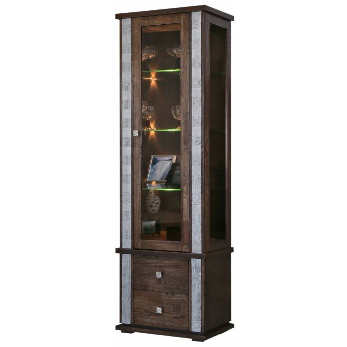 Шкаф с витриной «Тунис» П6.343.0.19 (П343.19-1Ш)