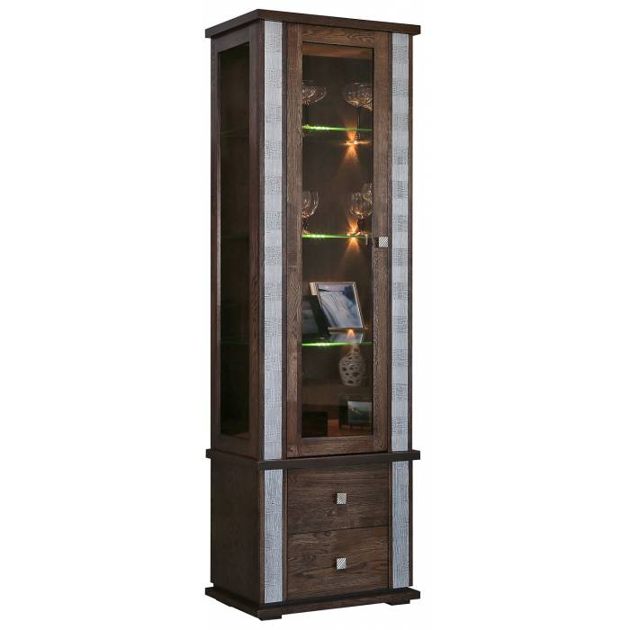 Шкаф с витриной «Тунис» П6.343.0.19-01 (П343.19Ш)