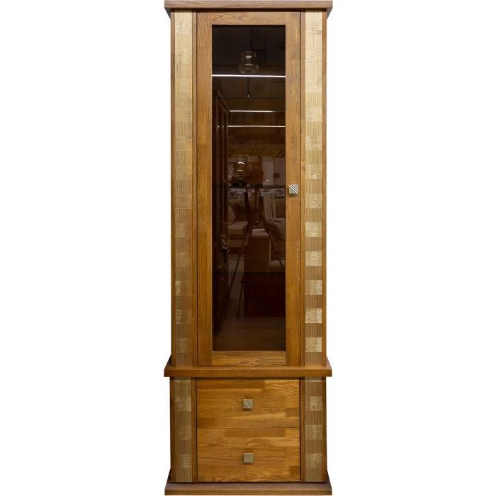 Шкаф с витриной «Тунис» П6.343.0.19-01 (П343.19Ш)