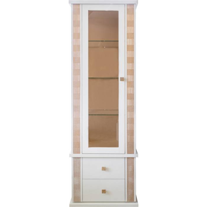 Шкаф с витриной «Тунис» П6.343.0.19-01 (П343.19Ш)