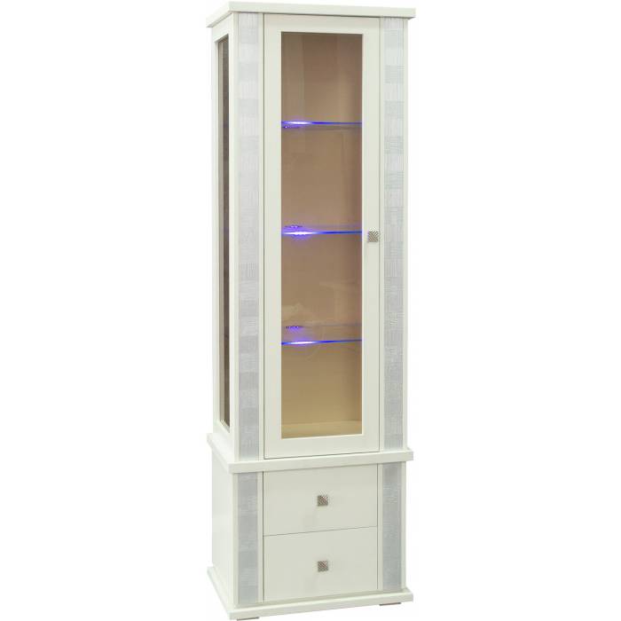 Шкаф с витриной «Тунис» П6.343.0.19-01 (П343.19Ш)