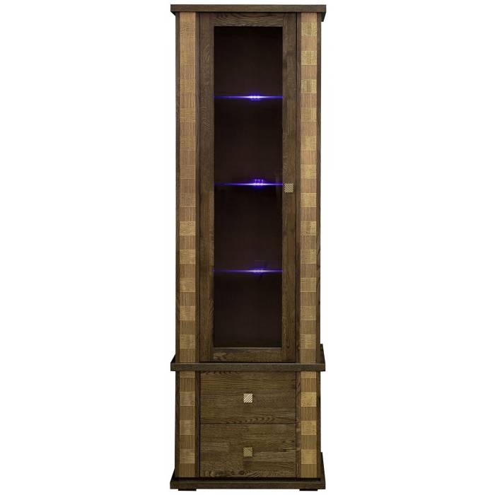 Шкаф с витриной «Тунис» П6.343.0.19-01 (П343.19Ш)