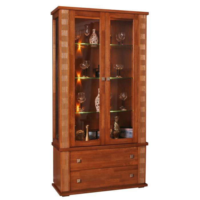 Шкаф с витриной «Тунис» П6.343.0.20 (П343.20Ш)