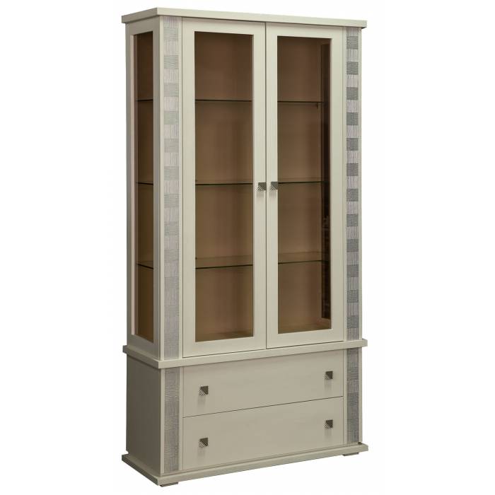 Шкаф с витриной «Тунис» П6.343.0.20 (П343.20Ш)