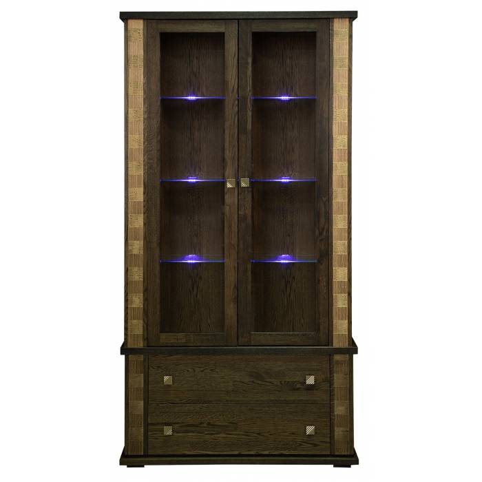 Шкаф с витриной «Тунис» П6.343.0.20 (П343.20Ш)