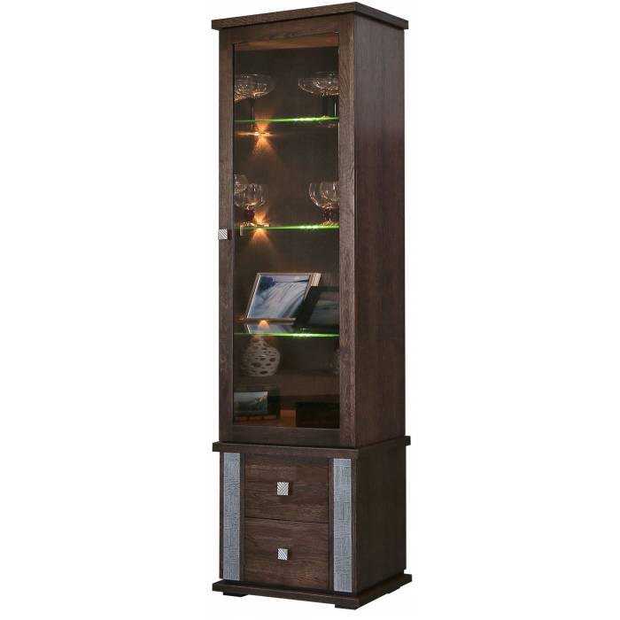 Шкаф с витриной «Тунис» П6.343.0.21 (П343.21-1Ш)