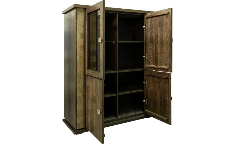 Тумба комбинированная «Тунис» П6.343.0.23 (П343.23/1Ш) - венге+золото