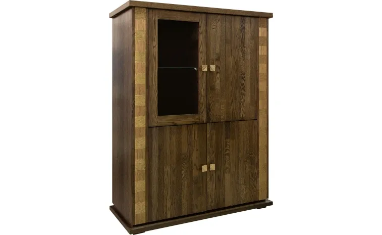 Тумба комбинированная «Тунис» П6.343.0.23 (П343.23/1Ш) - венге+золото