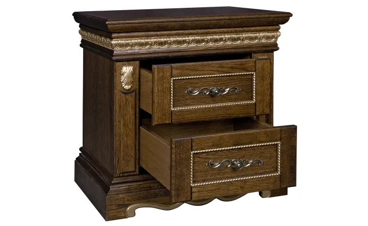 Тумба прикроватная «Милана 03с» П4.265.1.03(294.03с) - черешня с золочением