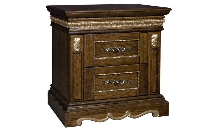 Тумба прикроватная «Милана 03с» П4.265.1.03(294.03с) - черешня с золочением