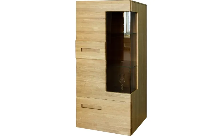 Шкаф с витриной «Хедмарк» БМ2.761.0.78 - дуб натуральный