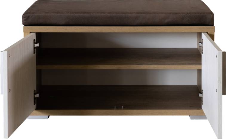 Тумба для обуви «Верес» П3.564.3.09(564.09) - дуб версаль + тёмно-коричневый