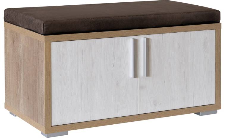 Тумба для обуви «Верес» П3.564.3.09(564.09) - дуб версаль + тёмно-коричневый