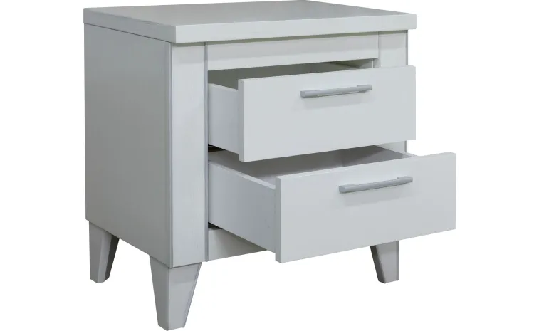 Тумба прикроватная «Амадей» П6.635.1.04 - слоновая кость с серебром