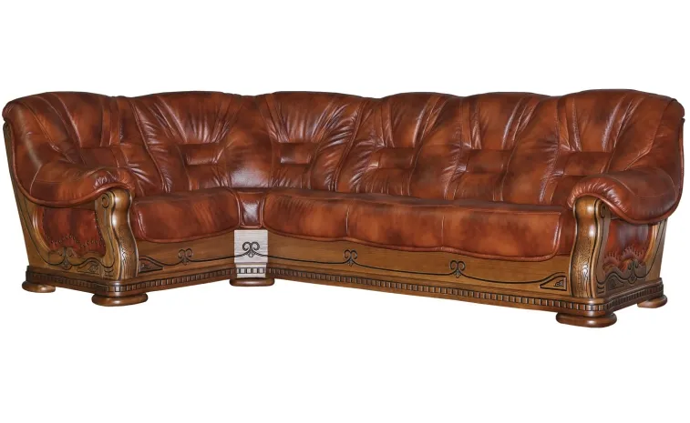 Угловой диван «Консул 2020/2020(-С)» (3мL/R901R/L) - промо - натуральная кожа