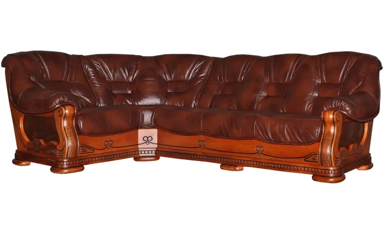 Угловой диван «Консул 2020/2020(-С)» (3мL/R901R/L) - промо - натуральная кожа