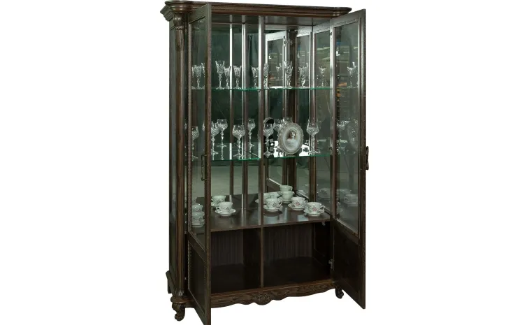 Шкаф с витриной «Алези» П1.350.0.19 (П350.19) - табак