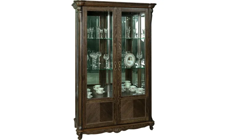 Шкаф с витриной «Алези» П1.350.0.19 (П350.19) - табак