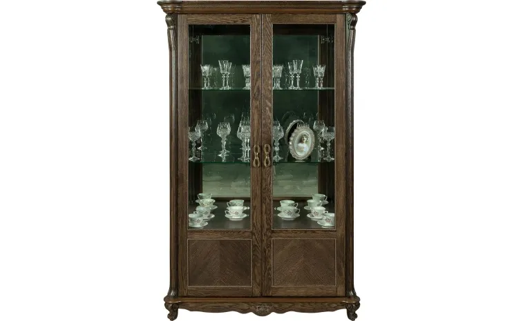 Шкаф с витриной «Алези» П1.350.0.19 (П350.19) - табак