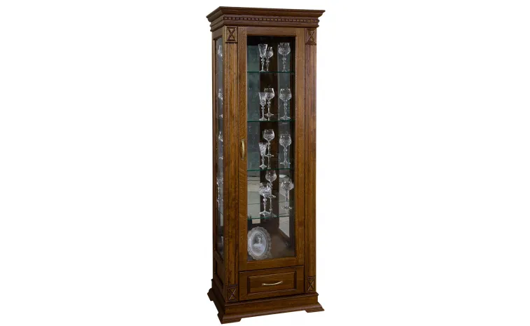 Шкаф-витрина «Верди» П1.487.0.11 (П487.11з) - черешня