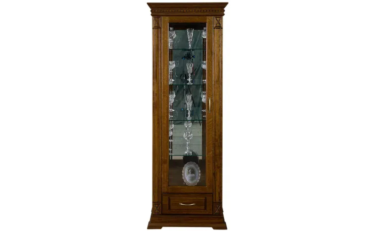 Шкаф-витрина «Верди» П1.487.0.11-01 (П487.11з-01) - черешня