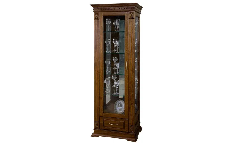 Шкаф-витрина «Верди» П1.487.0.11-01 (П487.11з-01) - черешня