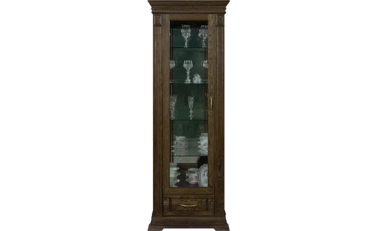 Шкаф-витрина «Верди» П1.487.0.11-01 (П487.11з-01) - табак