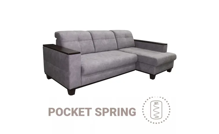 Угловой диван «Матео Люкс» (2ML/6MR) - ткань