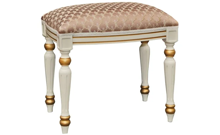 Банкетка «Премиум М 2056» П5.0503.5.01 - слоновая кость с золочением