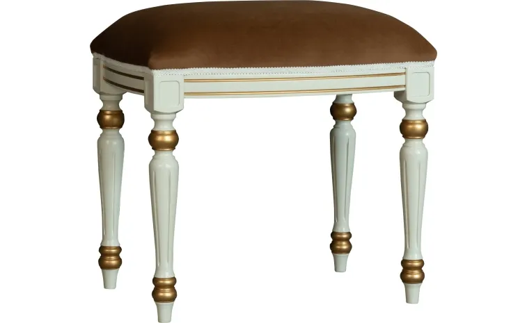 Банкетка «Премиум М 2056» П5.0503.5.01 - слоновая кость с золочением