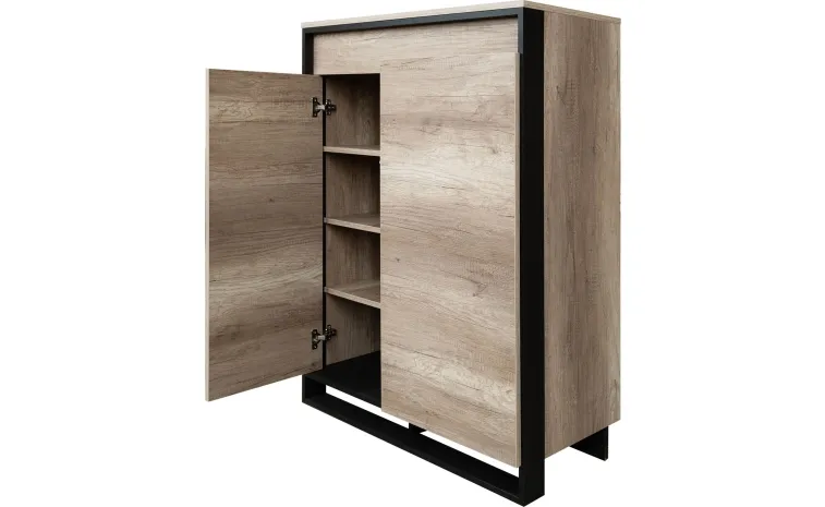 Тумба «Каньон Лофт» П3.0561.0.08 - дуб каньон+чёрный