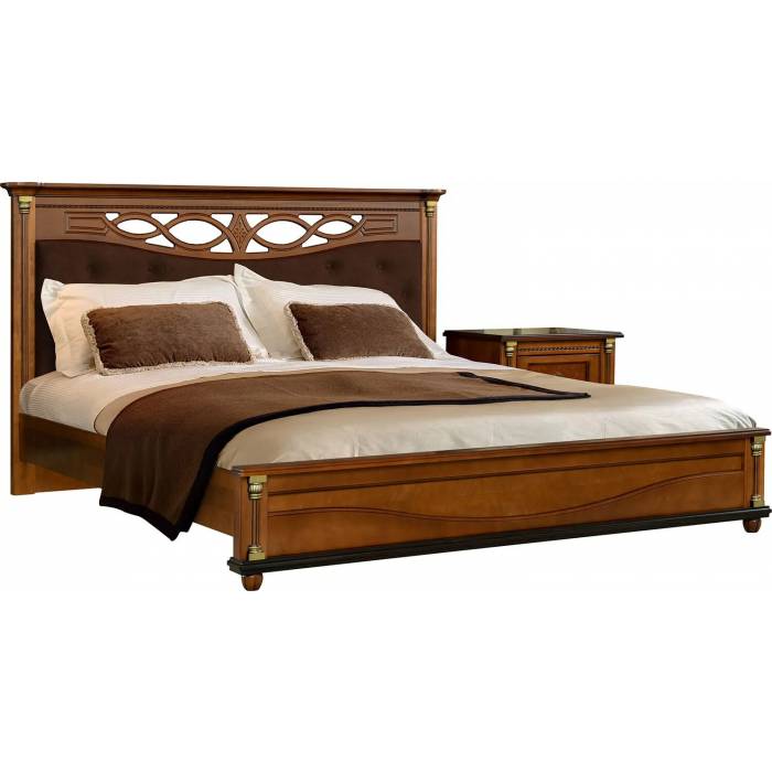 Кровать двойная «Валенсия Классик» с мягким изголовьем