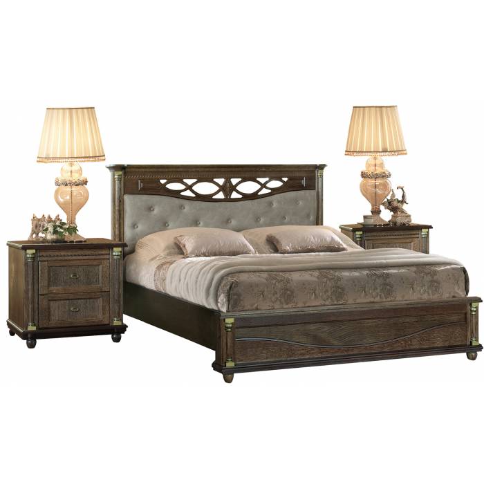 Кровать двойная «Валенсия Д Классик» с мягким изголовьем