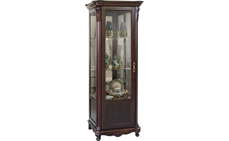 Шкаф-витрина «Алези» П1.350.0.08-01 (П350.08-01) - горячий шоколад